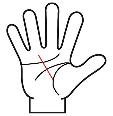 生命線から薬指に向かって伸びる線