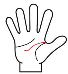 頭脳線が跳ねる