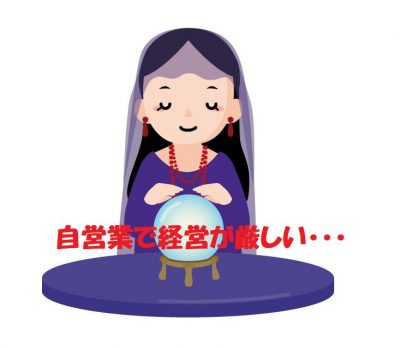 自営業で経営が厳しい